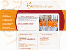 Tablet Screenshot of frauenaerztinnen-friedrich-elste.de